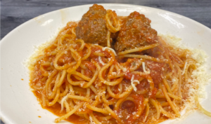 spaghetti and meatballs